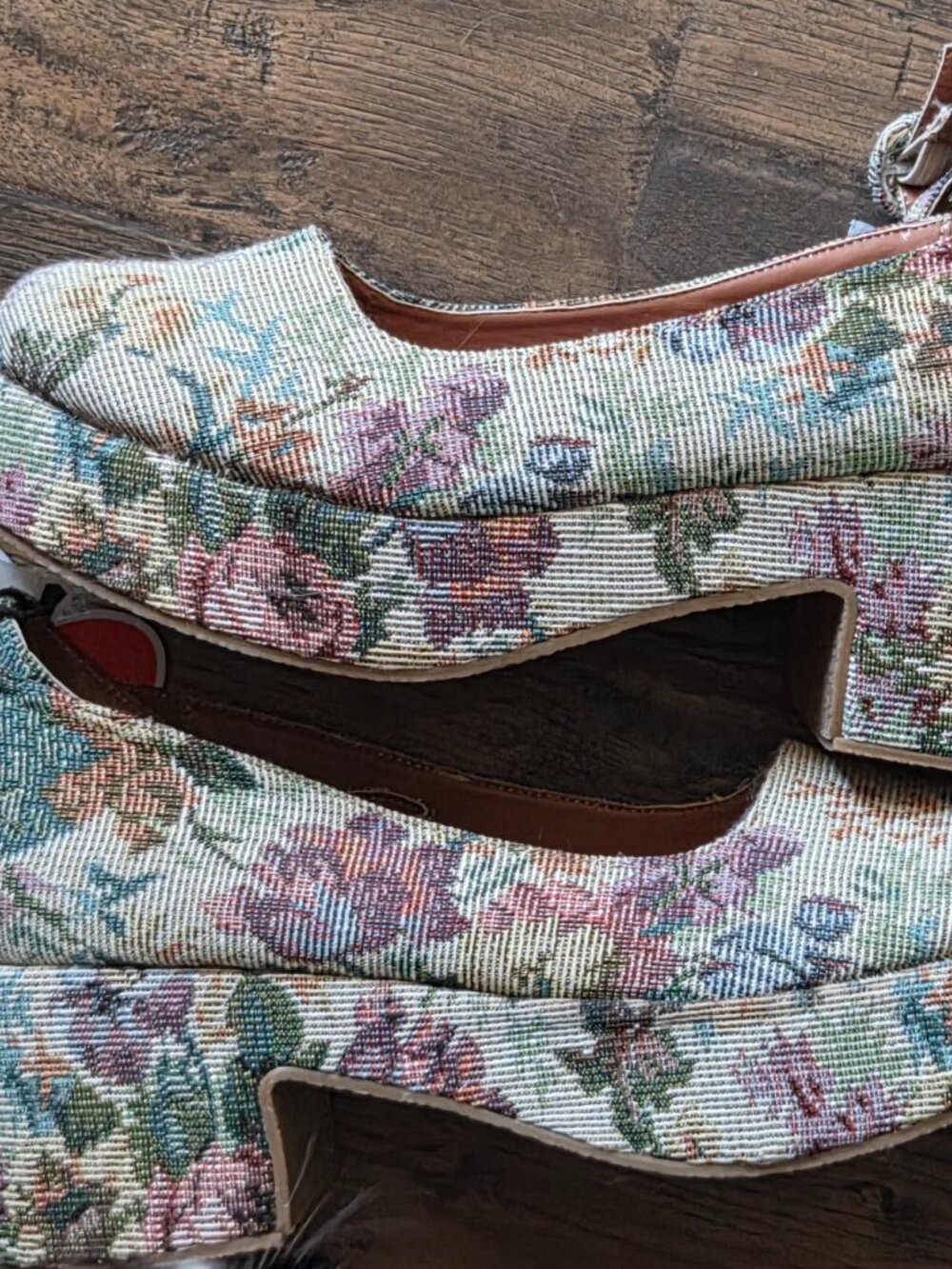NWT tapestry needlepoint mary janes